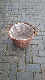 Rieten mand voor planten of kerstboom, Tuin en Terras, Overige materialen, Gebruikt, 40 cm of meer, Rond