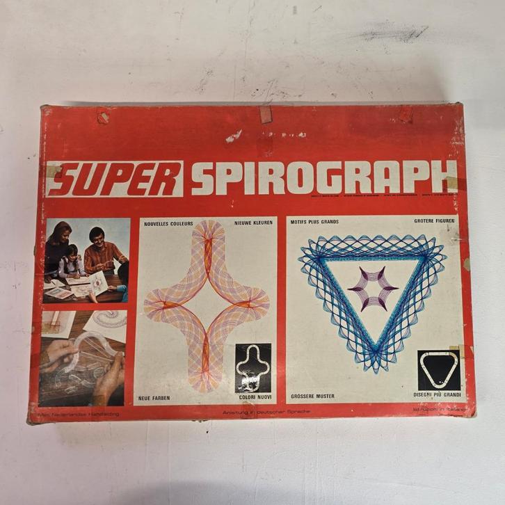 Super Spirograph Vintage Tekenset Meccano-Triang, Kinderen en Baby's, Speelgoed | Educatief en Creatief, Zo goed als nieuw, Knutselen
