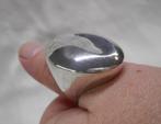 Zilveren royale modernist ring Monet maat 18 nr.1095, 18 tot 19, Verzenden, Zo goed als nieuw, Dame