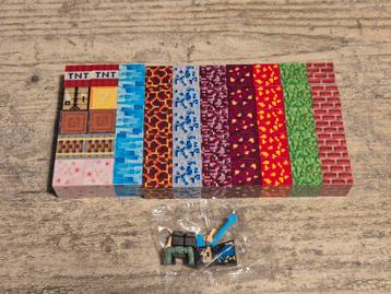 Magnetic World, Minecraft. 50 magnetische blokjes + poppetje beschikbaar voor biedingen
