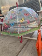 Paraplu met vlinders, transparant, zo goed als nieuw, Ophalen of Verzenden, Transparant, Zo goed als nieuw, Overige kleuren