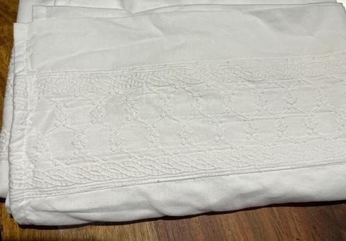 1x Nieuw Peuter-Ledikant Lakentje met Broderie rand Prenatal, Kinderen en Baby's, Kinderkamer | Beddengoed, Nieuw, Overige typen