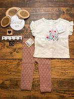 Baby girl zomer setje vertbaudet shirt, broekje Wibra 62/68, Ophalen of Verzenden, Nieuw, Meisje, Setje