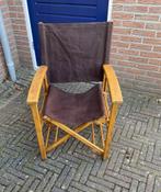 Leuke Regisseursstoel - vintage retro mid century brocante, Huis en Inrichting, Ophalen, Hout, Gebruikt, Minder dan 75 cm