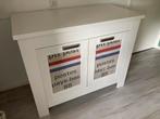 Commode Wit, Ophalen, 100 tot 150 cm, Eikenhout, 50 tot 75 cm