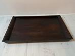 Mooi zwaar teakhouten dienblad, Ophalen, Zo goed als nieuw, Rechthoekig, Hout