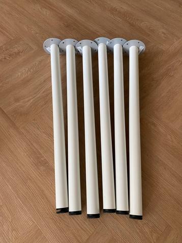 6x Adils tafelpoten wit beschikbaar voor biedingen