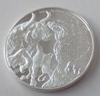 1 ounce zilveren Bull and Bear, Ophalen of Verzenden, Zilver