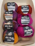 Partijtje  van 7 bollen Lana Grossa Alta Moda Color / Aloaca, Lana Grossa, Breien of Haken, Spanje, Nieuw