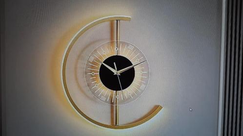 Wandklok (met verlichting), Huis en Inrichting, Woonaccessoires | Klokken, Nieuw, Wandklok, Analoog, Ophalen