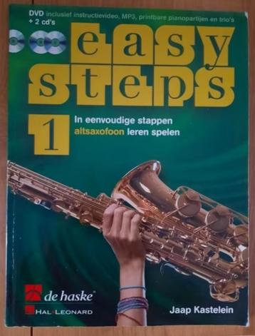 lesboek altsax: Easy Steps 1 Altsaxofoon+ 2 cd's en dvd- beschikbaar voor biedingen