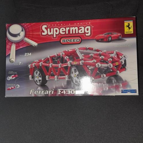 Supermag Speed Ferrari F430 - Magnetische Bouwset, Kinderen en Baby's, Speelgoed | Educatief en Creatief, Zo goed als nieuw, Bouwen