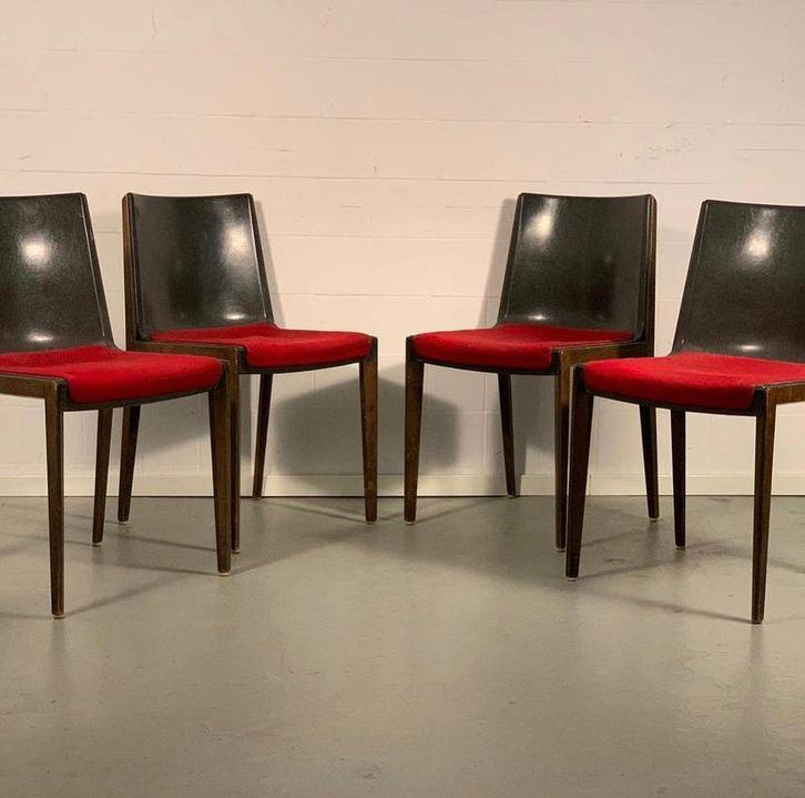 4x Friso Kramer stoelen – model 210/1 – zeldzame set, Huis en Inrichting, Stoelen, Vier, Ophalen