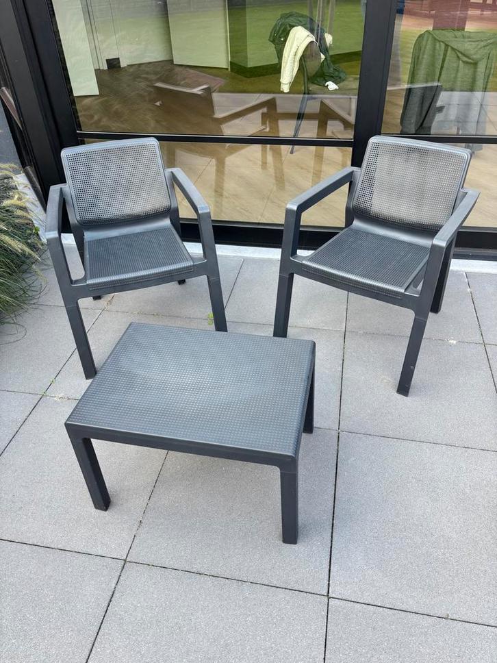 Keter Balkonset - Bistro Tuinsetje Zo Goed Als Nieuw, Tuin en Terras, Tuinsets en Loungesets, Zo goed als nieuw, Tuinset, Kunststof