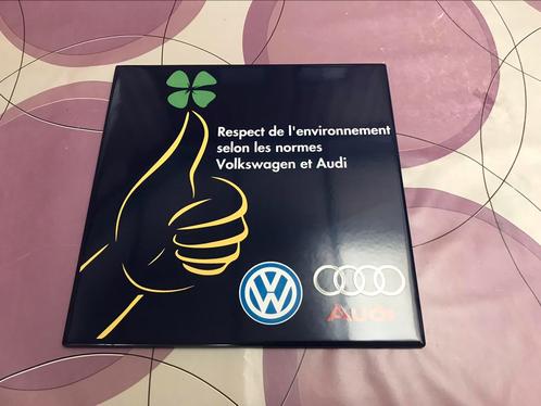 VW/Audi emaillerie Belge reclamebord 1999, Verzamelen, Merken en Reclamevoorwerpen, Zo goed als nieuw, Reclamebord, Ophalen of Verzenden