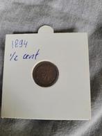 1/2 cent 1894, Postzegels en Munten, Munten | Nederland, Ophalen of Verzenden, Koningin Wilhelmina, Overige waardes, Losse munt