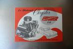 oude Franstalige folder le moteur CHRYSLER FIRE POWER V8, Boeken, Verzenden, Gelezen, Folder