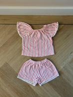 Z.g.a.n. Rood gestreepte set, shirt + korte broek, Zara, 92, Meisje, Ophalen of Verzenden, Zo goed als nieuw, Zara