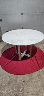 2 Marmeren Tafels - + Nieuw Onderstel - 130cm, Huis en Inrichting, Tafels | Eettafels, Rond, Nieuw, Ophalen of Verzenden, 100 tot 150 cm