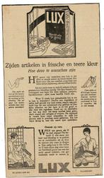 2x Zijden artikelen in frissche en teere kleur wasch met LUX, Verzamelen, Merken en Reclamevoorwerpen, Verzenden, Zo goed als nieuw