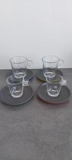 Nespresso kopjes, 2x lungo en 2x espresso, Nieuw, Ophalen of Verzenden, Glas, Overige stijlen
