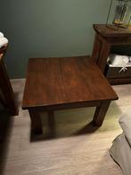 Teak Koloniale Salontafel, Huis en Inrichting, Ophalen, Minder dan 45 cm, Gebruikt, Vierkant