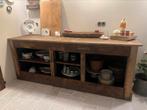 Antiek keukenblok, kookeiland. Hout met lade. Brocante, Ophalen, Bruin, Nieuw, 200 cm of meer