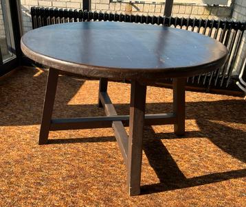 Ronde massief houtel tafel breed 110 hoogte 70 beschikbaar voor biedingen