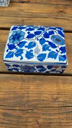 Aardewerk sieraden doosje, Ophalen, Blauw