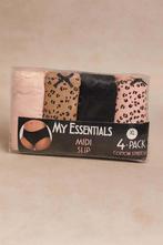 Partij ondergoed 4-packs midi slips voor dames, NHP International, Slip, Overige kleuren, Sales@nhp-international.com