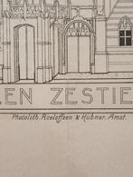 Prent 1897 De Nieuwe Kerk Amsterdam, Antiek en Kunst, Kunst | Schilderijen | Abstract, Verzenden