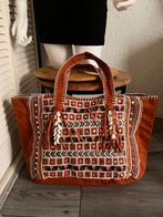 Velvet Banjara Boho Bohemian Ibiza hippie tas, tote bag XL, Sieraden, Tassen en Uiterlijk, Ophalen of Verzenden, Nieuw, Bruin