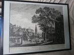 Amsterdam, Zw-wit gravure van Koningsplein naar Munttoren, Antiek en Kunst, Ophalen