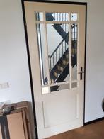 Twee keer opdek deuren, met geslepen glas., Ophalen, Binnendeur, 200 tot 215 cm, Glas