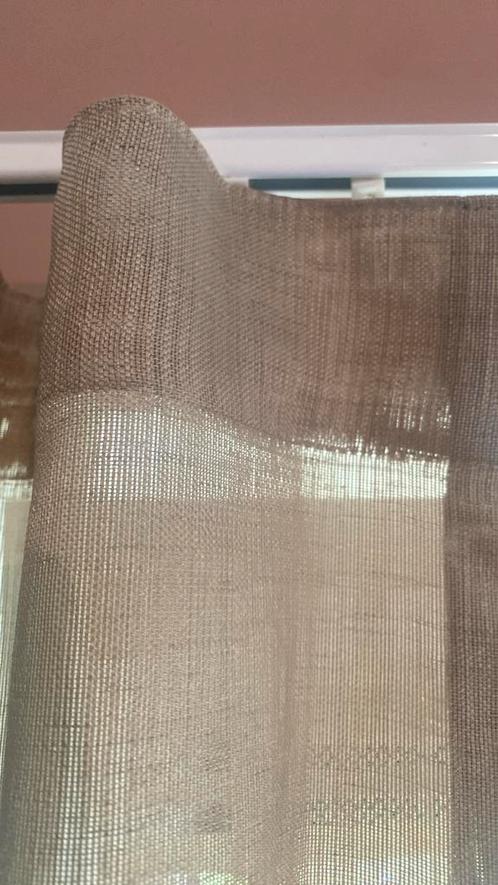 Nieuwe inbetween  taupe 245 hoog 350 breed incl plooi, Huis en Inrichting, Stoffering | Gordijnen en Lamellen, Zo goed als nieuw