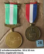 SCHIETSPORT, 2 mooie medailles, K.N.S.A.  jaren 80, Ophalen of Verzenden, Overige materialen, Nederland