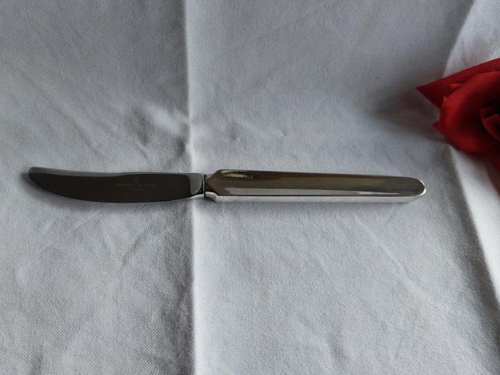 Gerritsen & Van Kempen P12 verzilverd dinermes of dessertmes, Antiek en Kunst, Antiek | Bestek, Verzenden