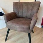 Pronto Wonen Stoel - Bruin met Zwarte Poten, Ophalen