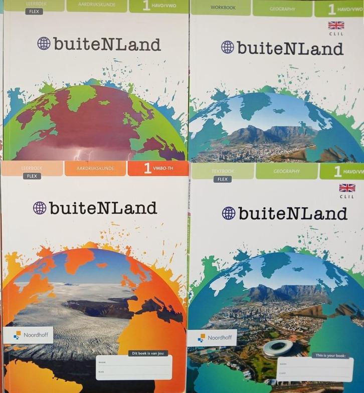 BuiteNLand 4e editie 1 VMBO/HAVO-VWO (FLEX) Leer/Werkboeken, Boeken, Schoolboeken, Zo goed als nieuw, Aardrijkskunde, Overige niveaus