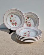 Vintage diepe borden bloesem roze, Ophalen of Verzenden