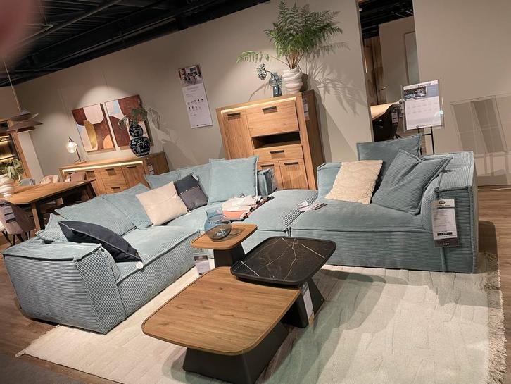 Henders  en Hazel Bayonne elementenbank, Huis en Inrichting, Banken | Bankstellen, Zo goed als nieuw, Hoekbank, Vierpersoons of meer