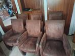 6 bruine stoelen, Ophalen, Gebruikt, Bruin, Vijf, Zes of meer stoelen