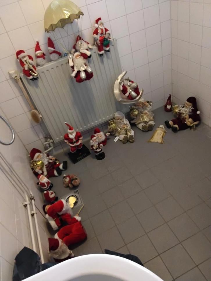 Heel veel kerstmanen decoratie verlichting kerstspullen ZIE, Diversen, Kerst, Ophalen