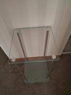 Kleine glassen deco tafel, Ophalen, Minder dan 45 cm, Minder dan 55 cm, Rechthoekig