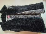 Nep bont/ fluffy/ teddy bodywarmer zwart. Maat 40, Ophalen of Verzenden, Zo goed als nieuw, Maat 38/40 (M), Zwart