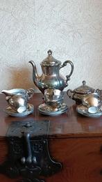 Verzilverd Theeservies - Compleet!, Antiek en Kunst, Antiek | Servies compleet, Ophalen of Verzenden