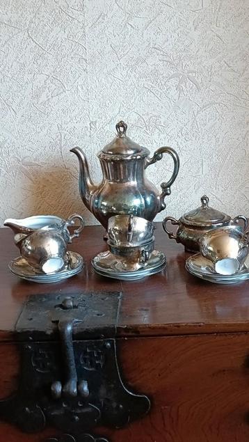 Verzilverd Theeservies - Compleet! beschikbaar voor biedingen