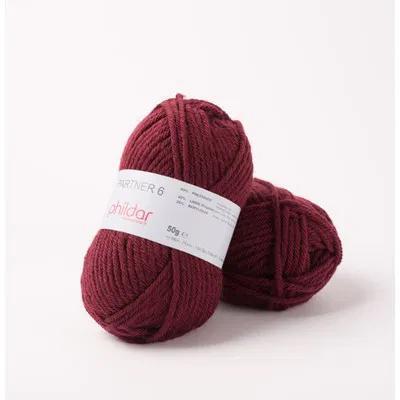 Phildar Phil Partner 6 bordeaux, Hobby en Vrije tijd, Breien en Haken, Nieuw, Breien of Haken, Wol of Garen, Ophalen of Verzenden
