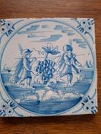 Antieke Delfstblauwe Bijbeltegel.  nr 85, Antiek en Kunst, Ophalen of Verzenden