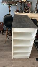 Tafel met hoge stoelen, Huis en Inrichting, Tafels | Eettafels, 100 tot 150 cm, Zo goed als nieuw, Rechthoekig, 50 tot 100 cm